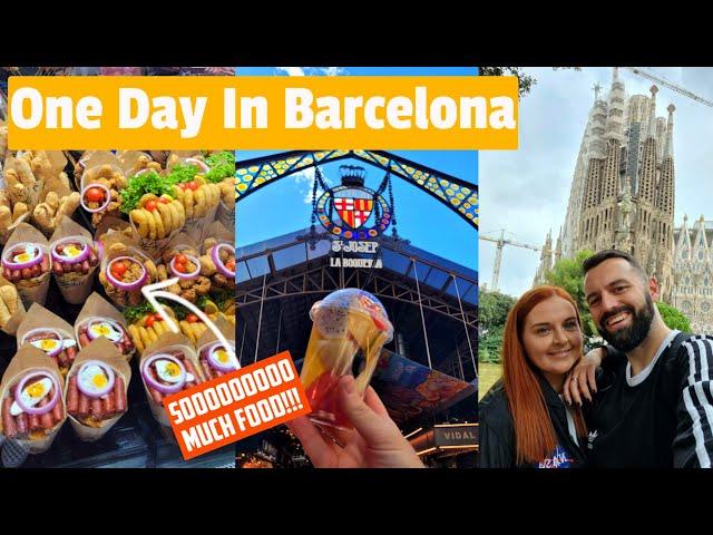 24 Hours Exploring Barcelona! Walking Through This Beautiful City & You MUST Visit The Food Market!