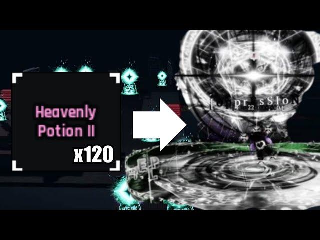 120 Heavenly II Potions Popped in GLITCHED Biome | Sol's RNG