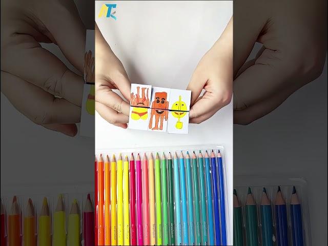 Diy Cute emojis 🟧#art #diy #papercraft #cute #thingstodo #tungtungtungsahur
