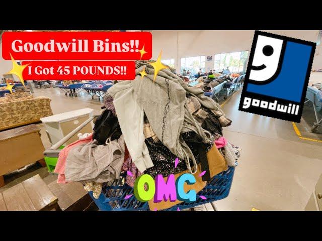 Let’s GO To Goodwill Bins! I GOT 45 Massive Pounds! I Scored Awesome Items At The End Of The Day!