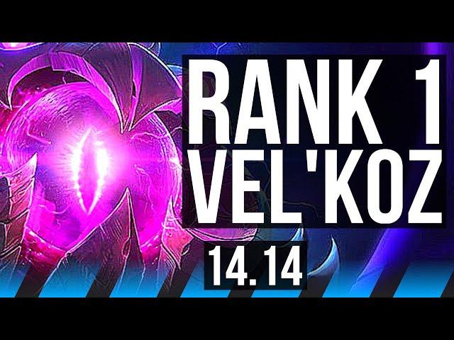 VEL'KOZ vs AURELION SOL (MID) | Rank 1 Vel'Koz, 9/1/12, Legendary | TR Challenger | 14.14