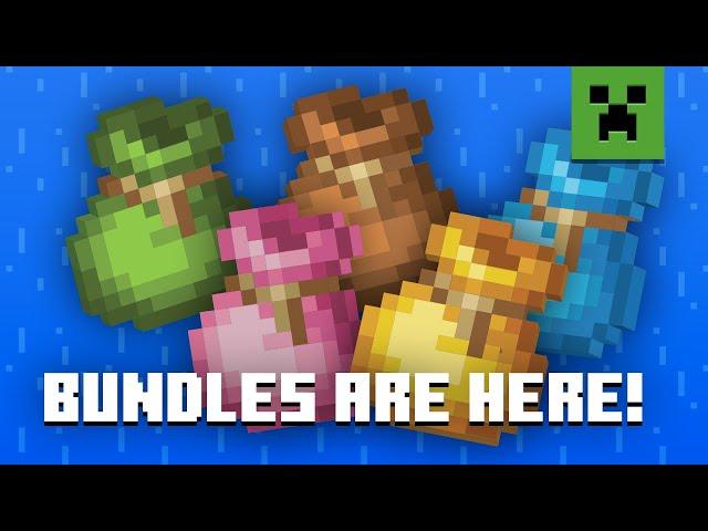 BUNDLES ARE FINALLY IN MINECRAFT!