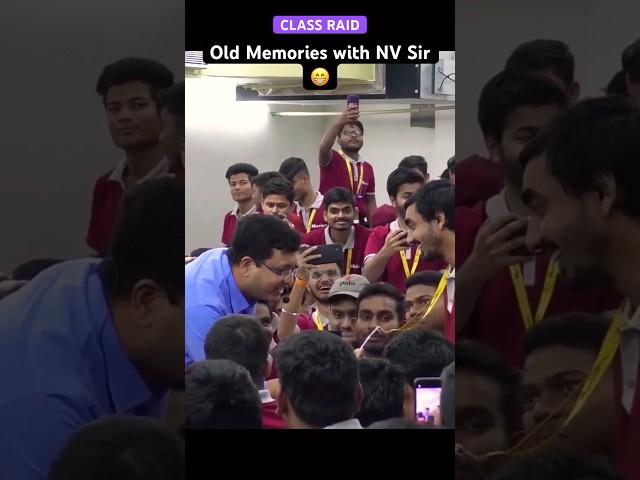 Old memories with NV Sir.. | Class Raid in Kota | #nvsir #kota #motionkota #funny