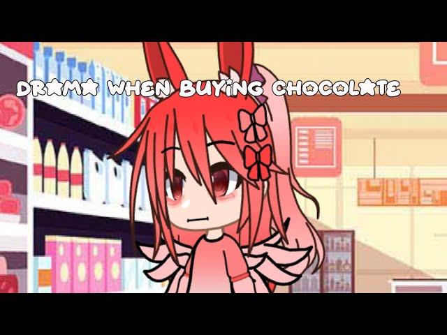 Drama when buying chocolate#gacha #meme