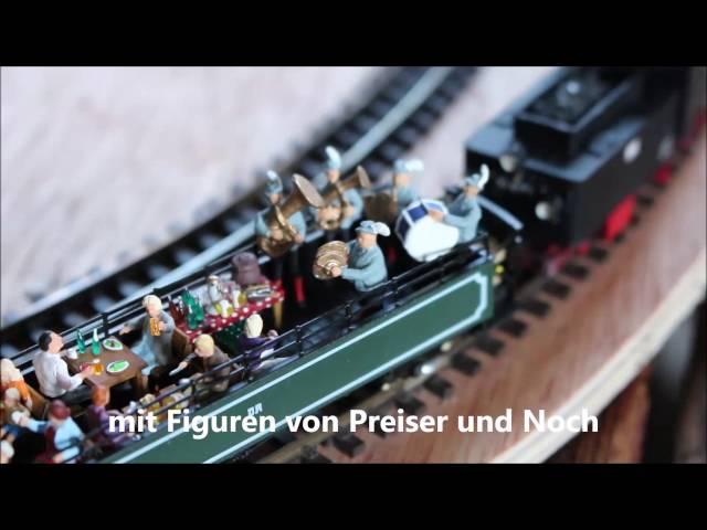 Schmalspur Aussichtswagen mit Blaskapelle und Sound 1:87 H0e  Technomodell