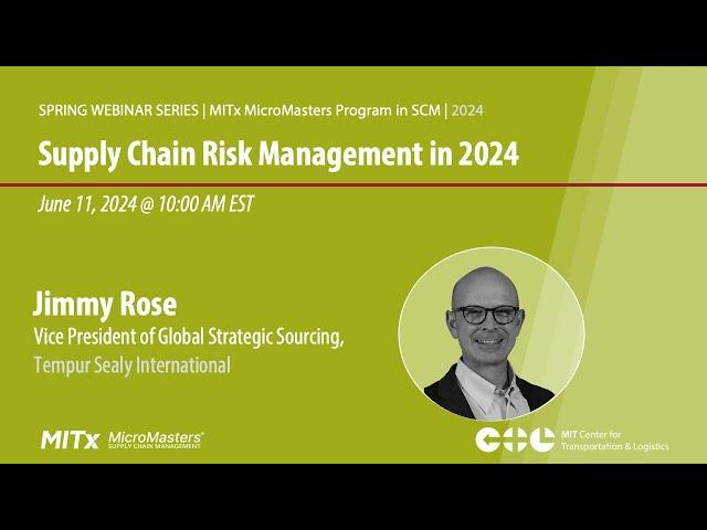 Supply Chain Risk Management in 2024