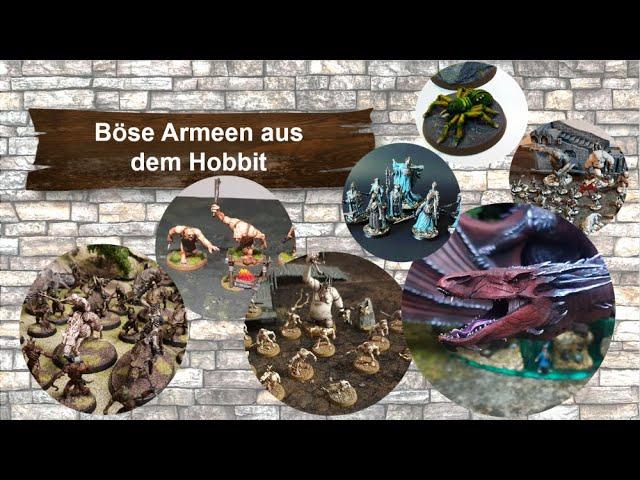 Armeen der bösen Seite aus dem Hobbit- Überblicksvideo- Mittelerde/ Herr der Ringe Tabletop