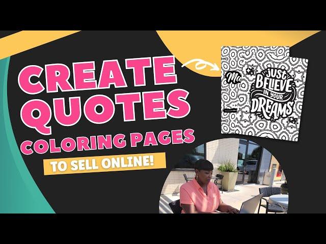 How to Make Printable Coloring Pages to Sell Online for Passive Income (Step By Step for Beginners)