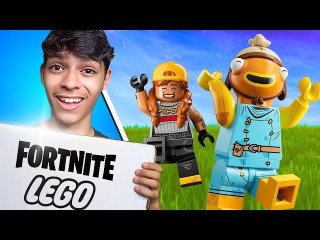 Jogando LEGO FORTNITE e MONTANDO LEGO NA VIDA REAL! 