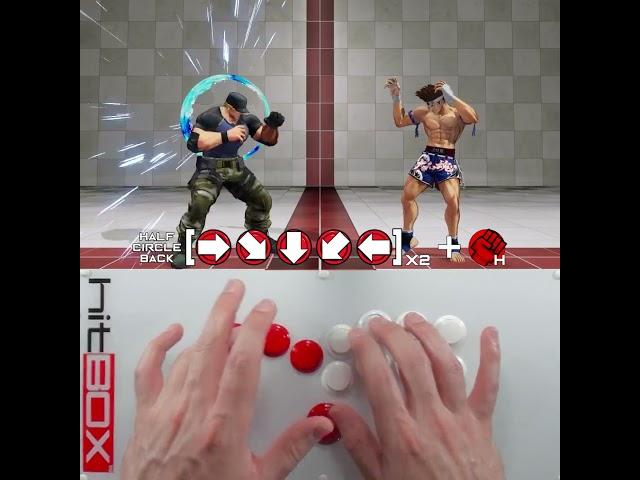 Double Half-Circle on Hit Box #HitBox #HowToHitBox #KOF #KOFXV #Leverless