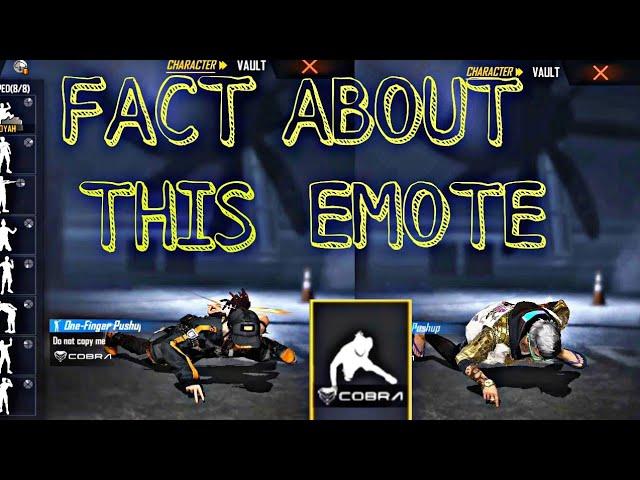 FACT ABOUT ONE FINGER EMOTE IN FREE FIRE MAX ||#7AGAMING