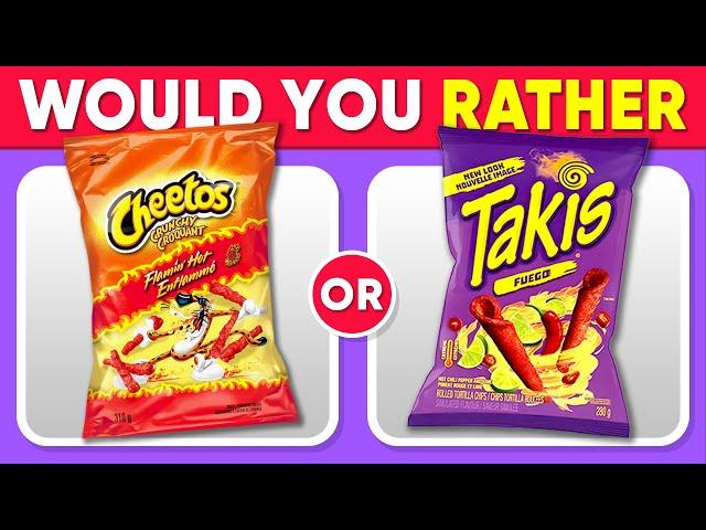 Would You Rather...? Snacks & Junk Food Edition  Quiz Alien