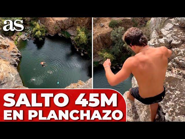 Un hombre bate el RÉCORD del MUNDO de salto al agua en PLANCHAZO: 45 metros y ha ocurrido en ESPAÑA