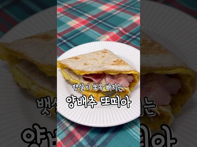 ⭐️양배추 또띠아⭐️ #양배추요리 #레시피 #다이어트식단