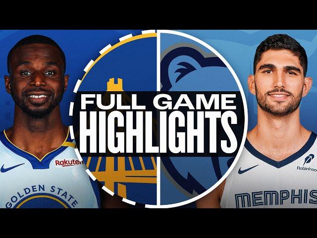 WARRIORS at GRIZZLIES | FULL GAME HIGHLIGHTS | December 19, 2024