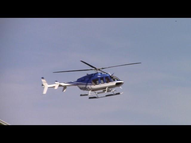 Bell 407 Helicopter Landing