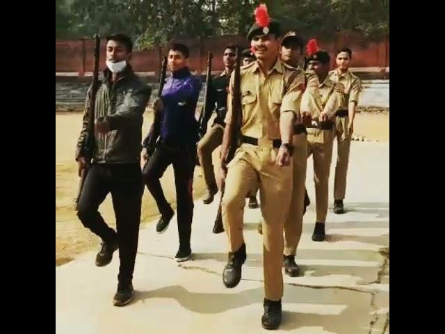  stamping March practice time with rifle Bkd college jhansi 