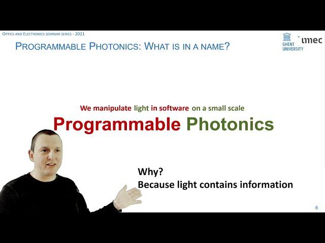 Programmable Photonics - Wim Bogaerts - Stanford