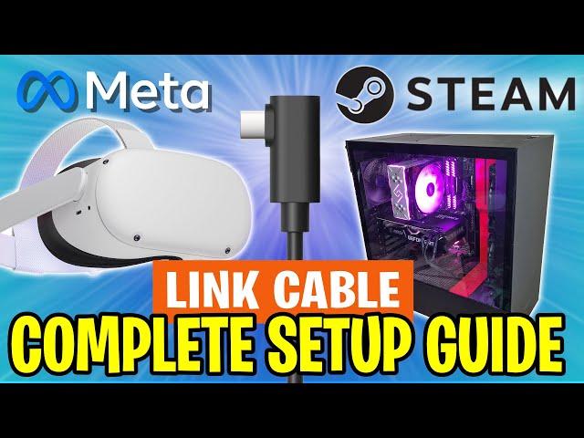 How to PLAY PC VR GAMES on your Quest VR headset | Meta Quest Link SETUP GUIDE!