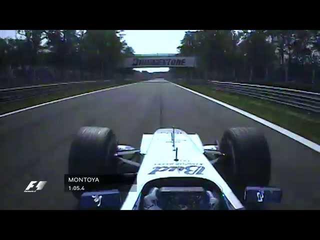 Juan Pablo Montoya's record-breaking lap of Monza | 2004 Italian GP