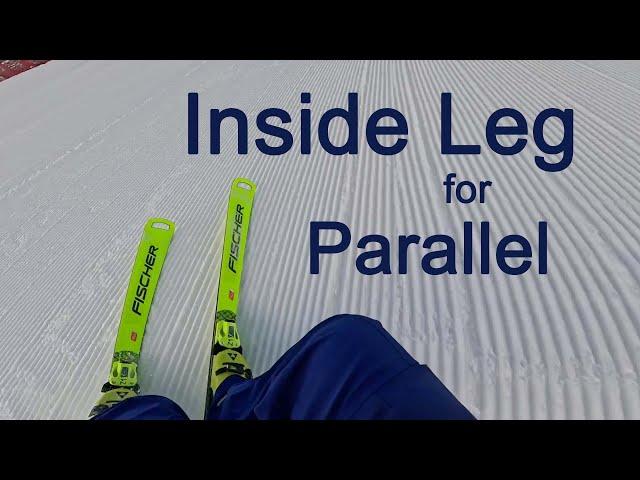 Inside leg activity for parallel turns