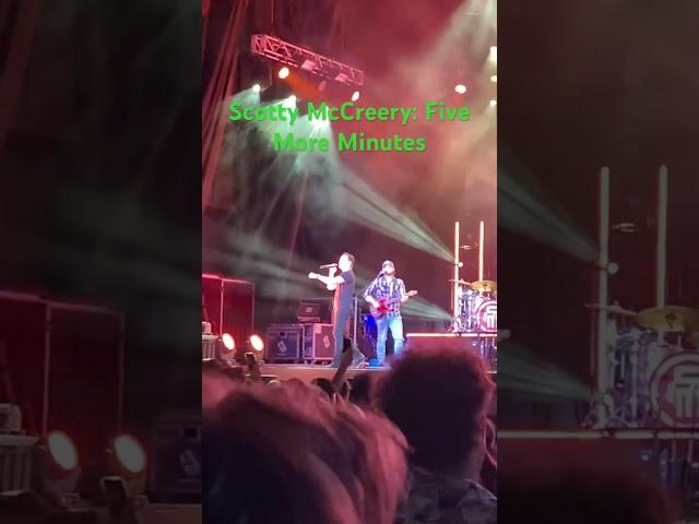 Scotty McCreery: Five More Minutes. #youtube #shorts #singer #singing #country #concert #fun #artist