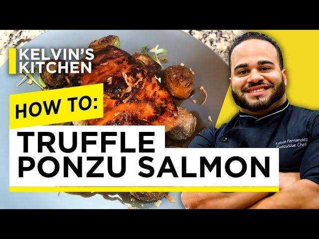 How to Make a Truffle Ponzu Salmon by Chef Kelvin Fernandez