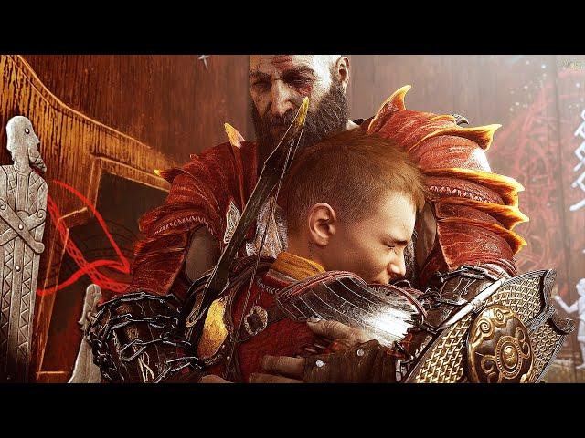 God of War Ragnarok - Kratos Crying as He Becomes The God of Peace, The All Father