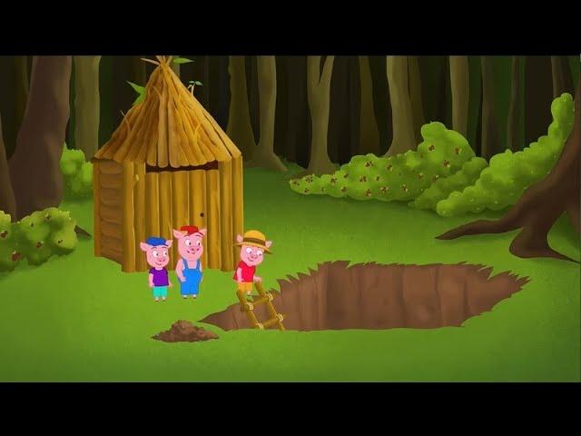 New Adventure: Three Little Pigs in Camp | English Fairy Tales | Adisebaba Kids Stories Animals