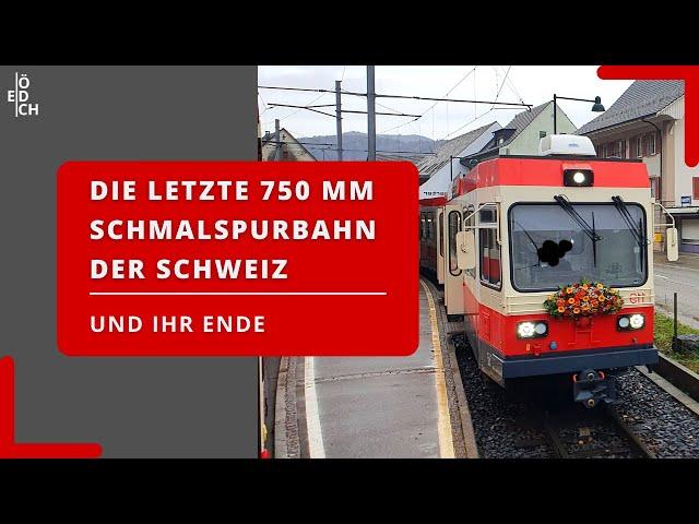 Das Ende der letzten "echten" Schweizer Schmalspurbahn