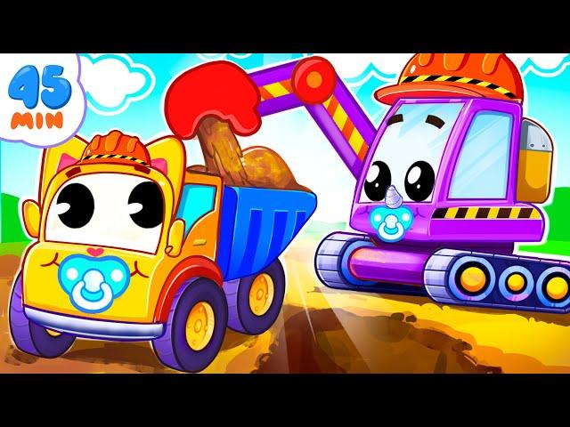 Construction Vehicles for Kids | Funny Songs For Baby & Nursery Rhymes by Toddler Zoo