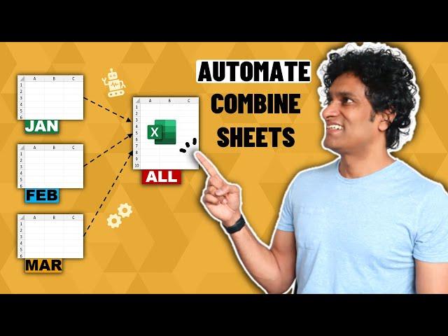 AWESOME Excel trick to combine data from multiple sheets