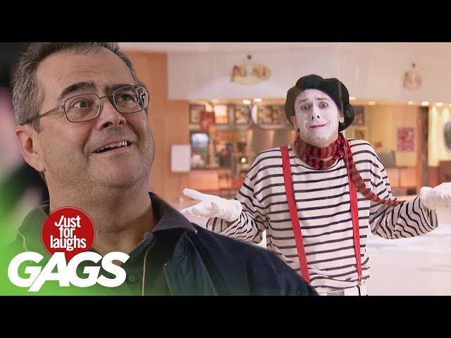 Police Shooting Gun, Mime in a Box, Falling Street Sign Prank