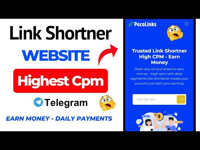 Top Best Link Shortener Website  | Highest Cpm Link Shortener  | Url Shortener Telegram Links