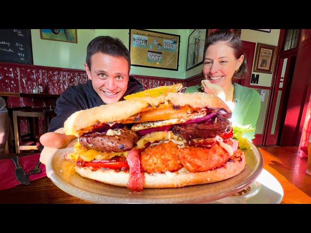 First time in AUSTRALIA!!  Kangaroo + Huge BOGAN BURGER!! | What is Australian Food??