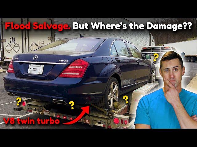 I Bought a "Flood Salvage" Mercedes S-Class. Am I Crazy? (Flagship Mercedes Sedan)