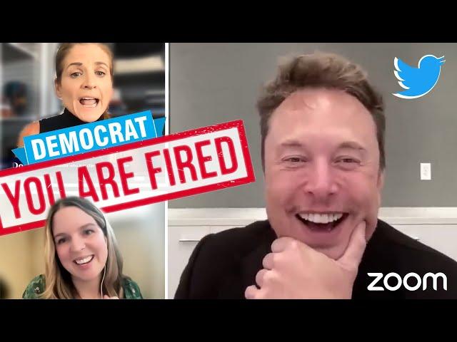 Elon Musk fires DEMOCRAT employees in twitter meeting DUB