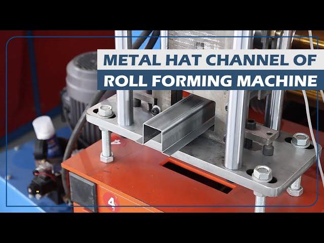Hat channel roll forming machine metal furring machine for hat type battens