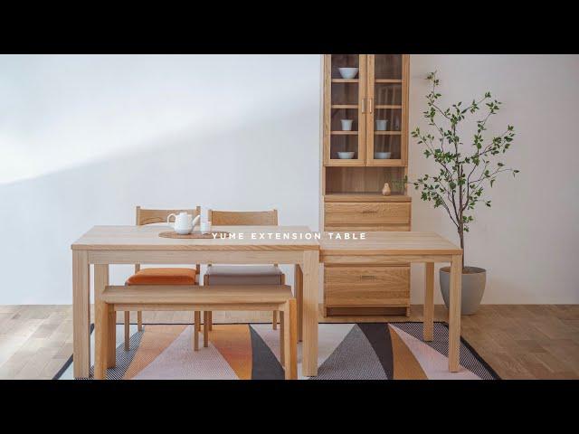 #日本傢俬 #日本製造 #日本家具【ALOT Living 傢俬店】日本製橡木伸縮枱 — YUME Extension Table