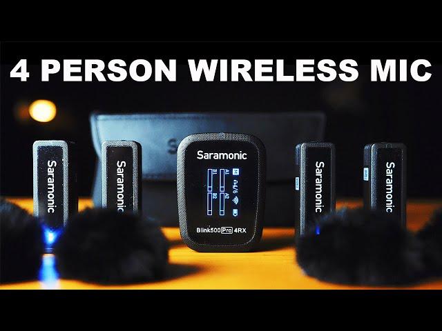 4 Person Wireless MIC For Podcasts & Interviews | Saramonic Blink500 Pro B8