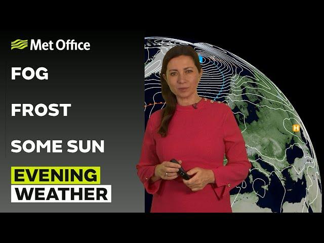 12/11/24 -  Frosty and foggy – Evening Weather Forecast UK – Met Office Weather