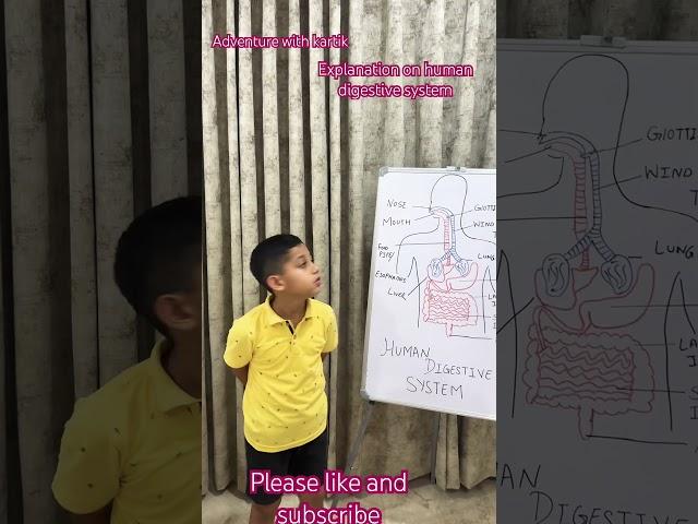 "Food’s Adventure Inside Us! | Science Fun with Kartik 1101"#shorts #education #shortvideo #kids