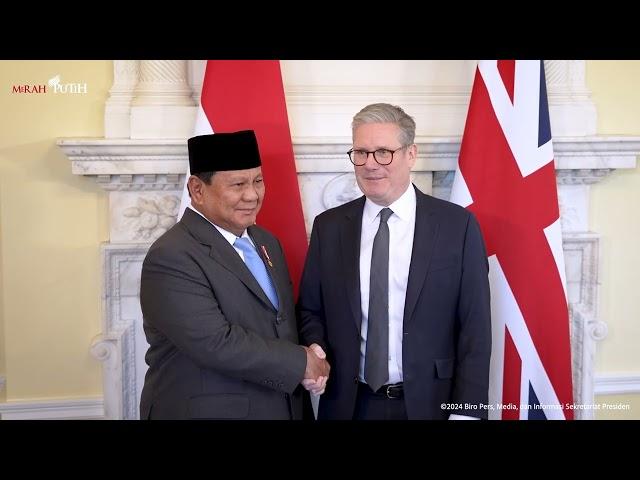 Presiden Prabowo Bertemu dengan PM Inggris Keir Starmer, London, 21 November 2024