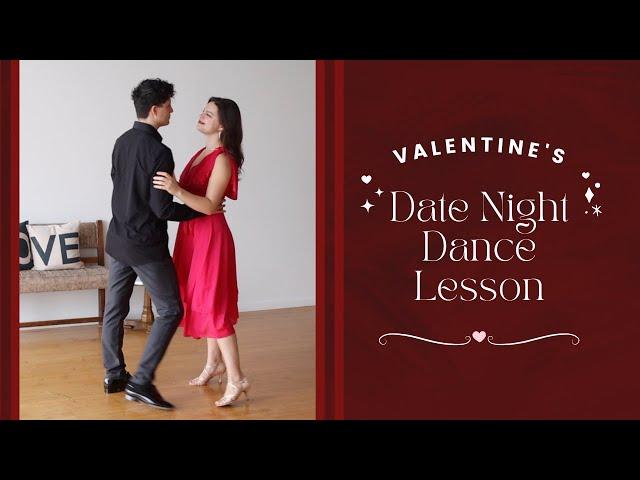 HOW TO SLOW DANCE WITH A PARTNER | Beginner Date Night Dance Lesson 