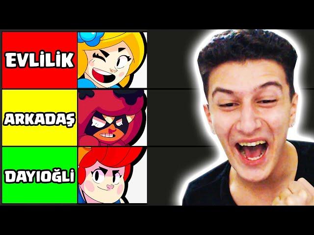 GERÇEK HAYATTA EVLENECEĞİM BRAWL STARS KARAKTERLERİ