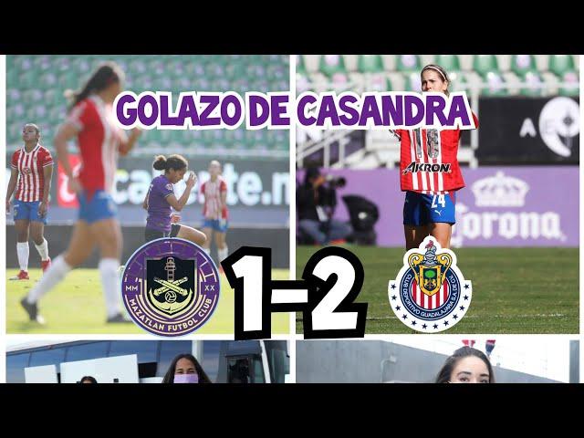 MAZATLAN 1-2 CHIVAS FEMENIL JORNADA 2 LIGA MX FEMENIL || GOLAZO DE CASANDRA MONTERO