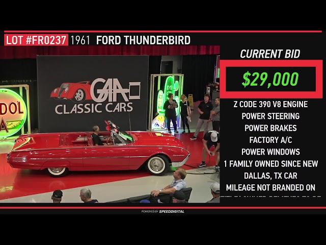 GAA Classic Cars Auction Live Stream