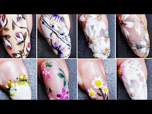 日系美甲设计:spring nail art 2021│Flower nails Complation│MiyaNailArtIdeas