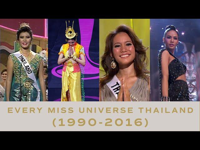 EVERY Past Thai Delegate - ALL SHOW MOMENTS (1990-2016) | Miss Universe