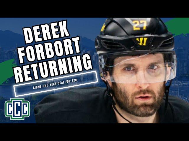 CANUCKS EXTEND DEREK FORBORT FOR ONE MORE SEASON